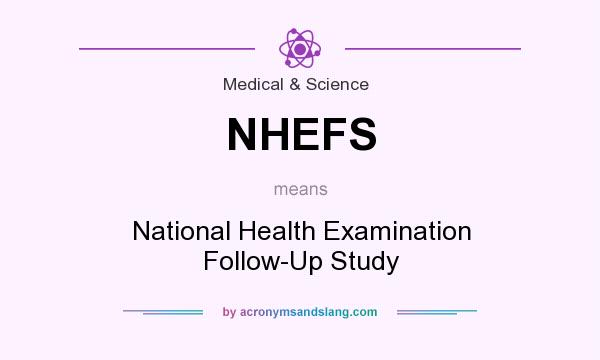 What does NHEFS mean? It stands for National Health Examination Follow-Up Study