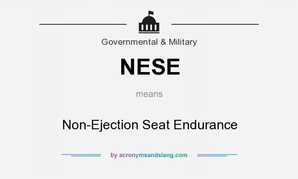 What does NESE mean? It stands for Non-Ejection Seat Endurance
