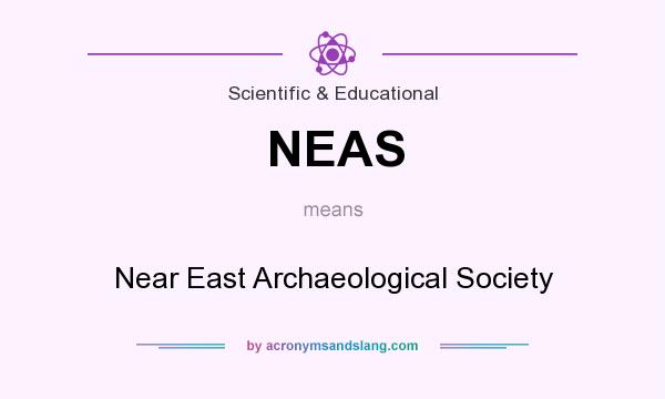 What does NEAS mean? It stands for Near East Archaeological Society