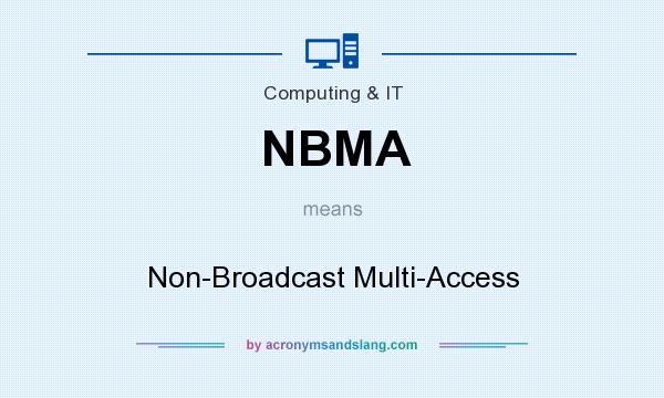 What does NBMA mean? It stands for Non-Broadcast Multi-Access
