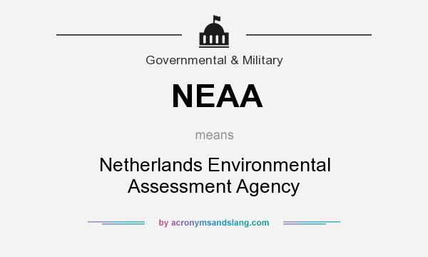 What does NEAA mean? It stands for Netherlands Environmental Assessment Agency