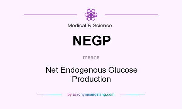 What does NEGP mean? It stands for Net Endogenous Glucose Production
