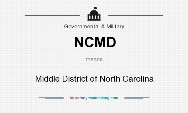 What does NCMD mean? It stands for Middle District of North Carolina