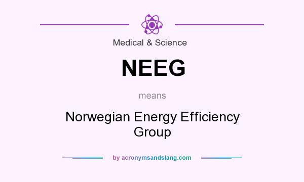 What does NEEG mean? It stands for Norwegian Energy Efficiency Group