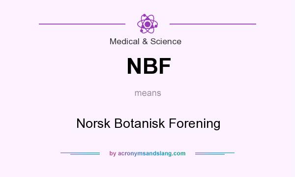 What does NBF mean? It stands for Norsk Botanisk Forening