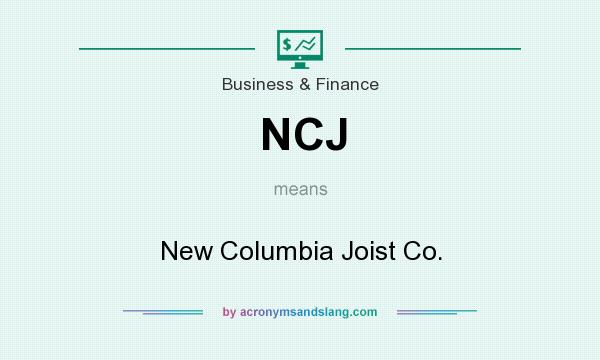 What does NCJ mean? It stands for New Columbia Joist Co.