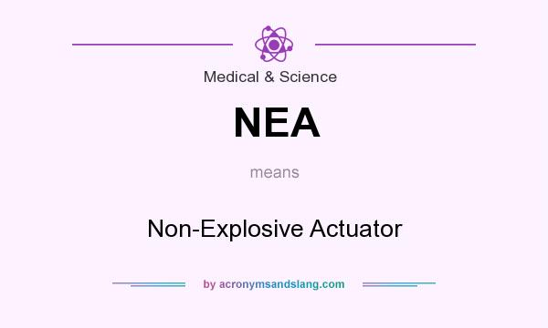 What does NEA mean? It stands for Non-Explosive Actuator