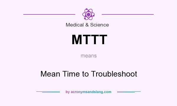 What does MTTT mean? It stands for Mean Time to Troubleshoot