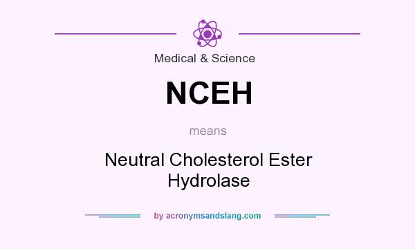 What does NCEH mean? It stands for Neutral Cholesterol Ester Hydrolase