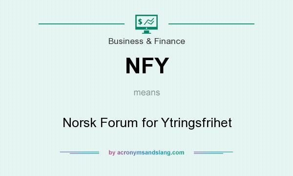 What does NFY mean? It stands for Norsk Forum for Ytringsfrihet