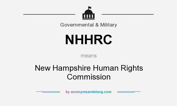 What does NHHRC mean? It stands for New Hampshire Human Rights Commission