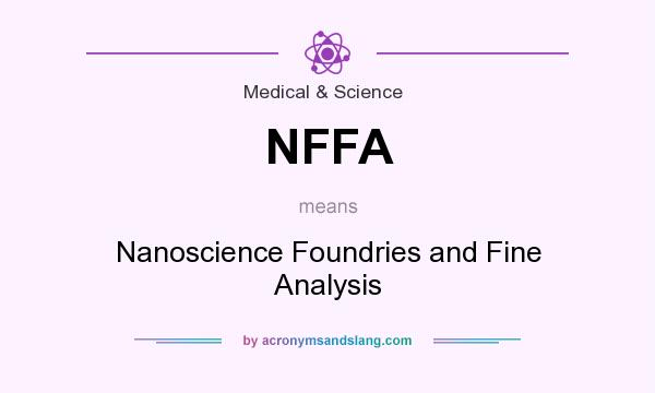 What does NFFA mean? It stands for Nanoscience Foundries and Fine Analysis