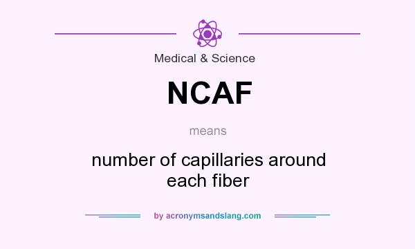 What does NCAF mean? It stands for number of capillaries around each fiber