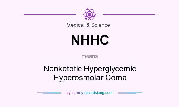 What does NHHC mean? It stands for Nonketotic Hyperglycemic Hyperosmolar Coma