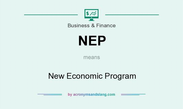 What does NEP mean? It stands for New Economic Program
