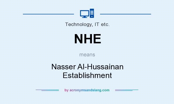 What does NHE mean? It stands for Nasser Al-Hussainan Establishment