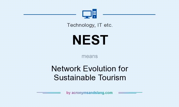 What does NEST mean? It stands for Network Evolution for Sustainable Tourism