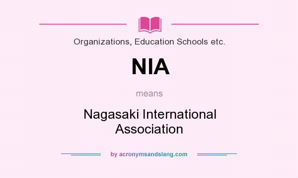 What does NIA mean? It stands for Nagasaki International Association