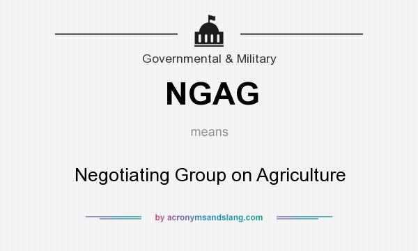 What does NGAG mean? It stands for Negotiating Group on Agriculture
