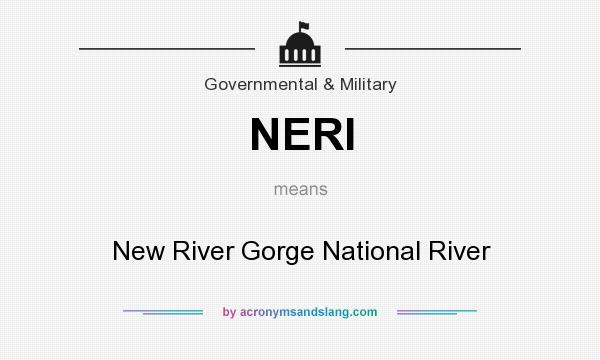 What does NERI mean? It stands for New River Gorge National River