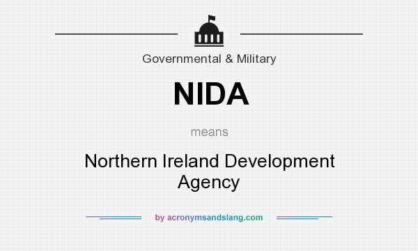 What does NIDA mean? It stands for Northern Ireland Development Agency