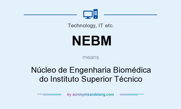 What does NEBM mean? It stands for Núcleo de Engenharia Biomédica do Instituto Superior Técnico