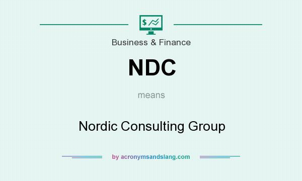 What does NDC mean? It stands for Nordic Consulting Group
