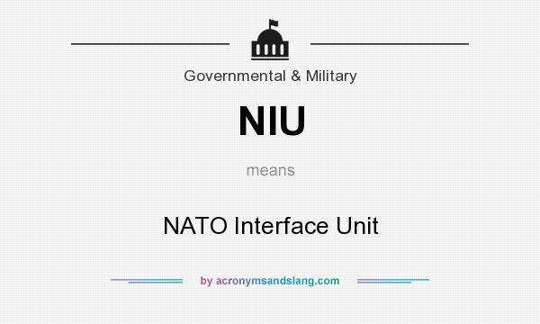 What does NIU mean? It stands for NATO Interface Unit