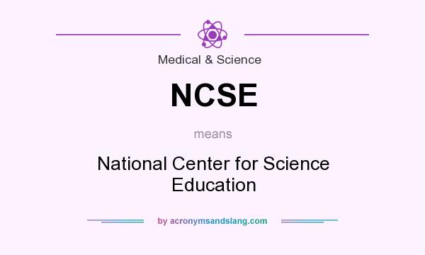 What does NCSE mean? It stands for National Center for Science Education
