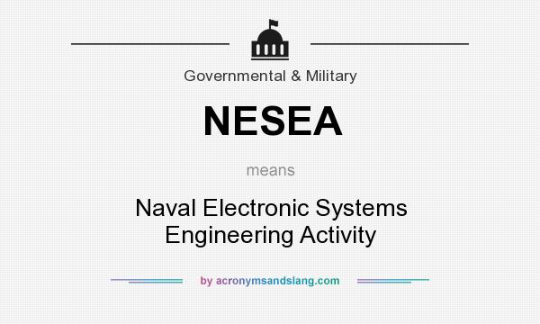 What does NESEA mean? It stands for Naval Electronic Systems Engineering Activity