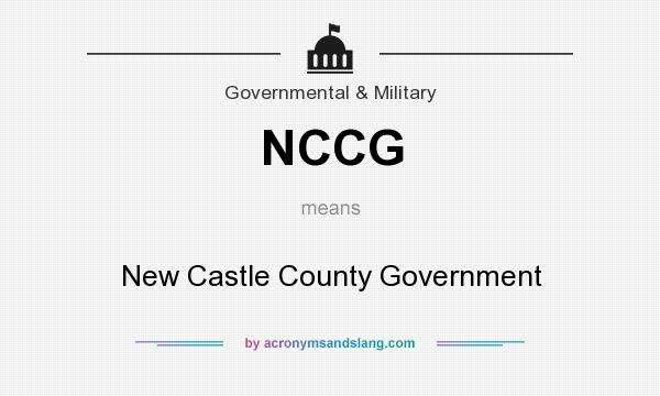 What does NCCG mean? It stands for New Castle County Government