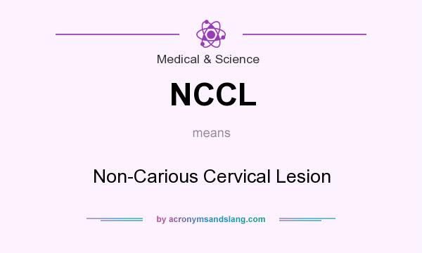 What does NCCL mean? It stands for Non-Carious Cervical Lesion