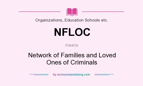 What does NFLOC mean? It stands for Network of Families and Loved Ones of Criminals