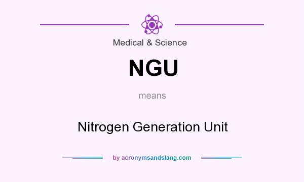 What does NGU mean? It stands for Nitrogen Generation Unit
