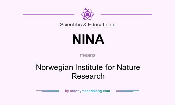 What does NINA mean? It stands for Norwegian Institute for Nature Research