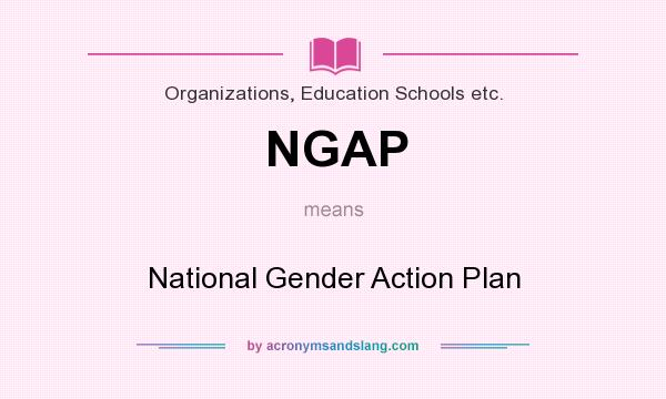 What does NGAP mean? It stands for National Gender Action Plan