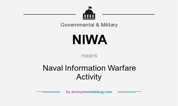 What does NIWA mean? It stands for Naval Information Warfare Activity