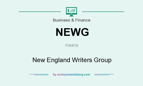 What does NEWG mean? It stands for New England Writers Group