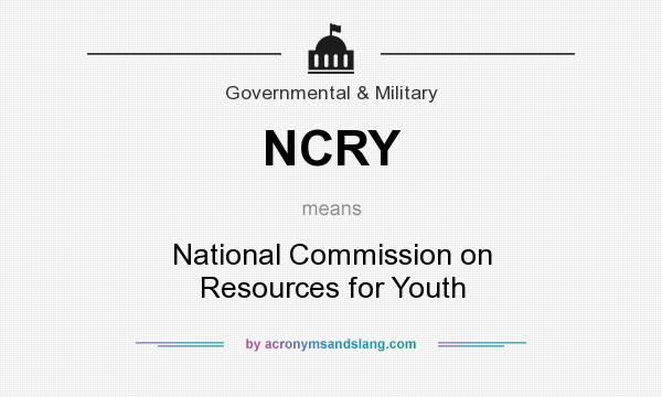 What does NCRY mean? It stands for National Commission on Resources for Youth
