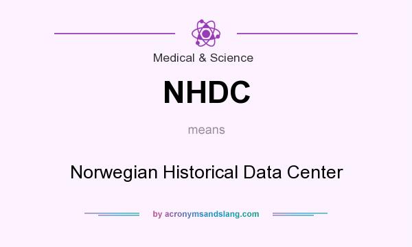What does NHDC mean? It stands for Norwegian Historical Data Center