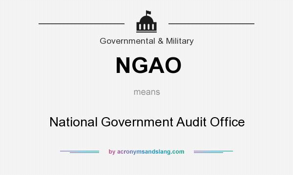What does NGAO mean? It stands for National Government Audit Office