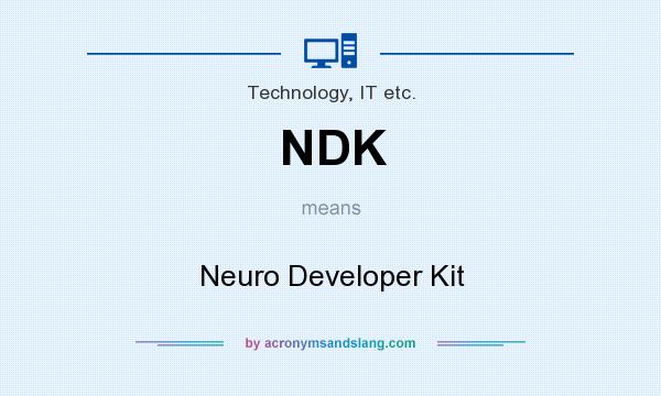 What does NDK mean? It stands for Neuro Developer Kit