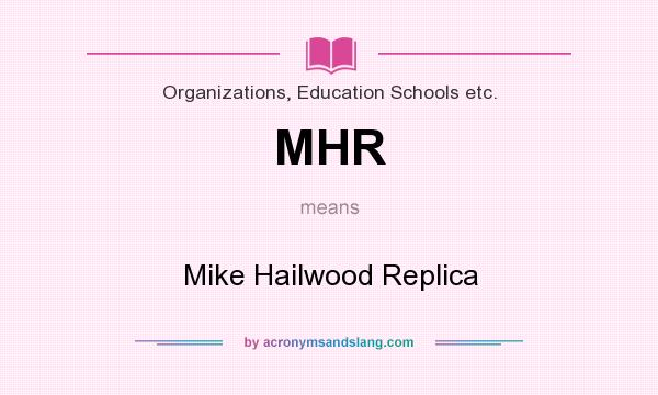 What does MHR mean? It stands for Mike Hailwood Replica