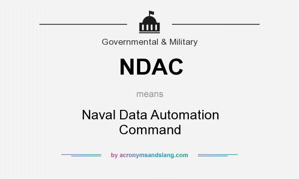 What does NDAC mean? It stands for Naval Data Automation Command