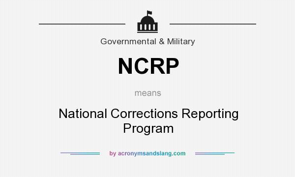 What does NCRP mean? It stands for National Corrections Reporting Program