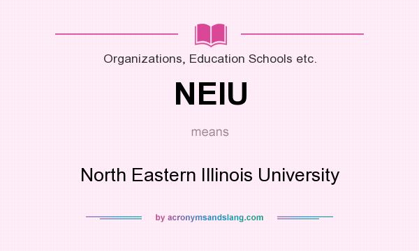 What does NEIU mean? It stands for North Eastern Illinois University