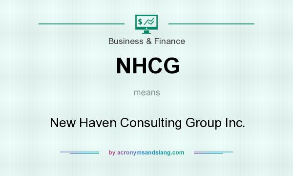 What does NHCG mean? It stands for New Haven Consulting Group Inc.