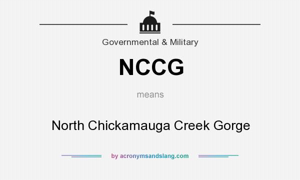 What does NCCG mean? It stands for North Chickamauga Creek Gorge