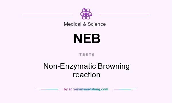 What does NEB mean? It stands for Non-Enzymatic Browning reaction