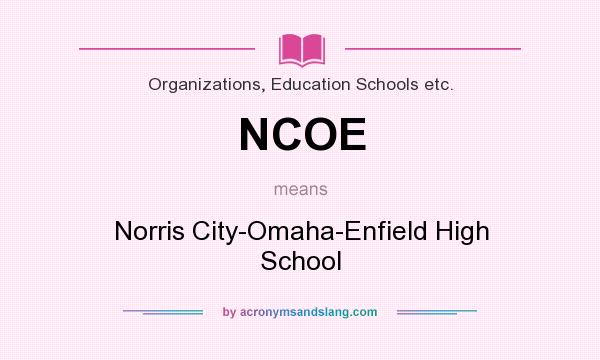 What does NCOE mean? It stands for Norris City-Omaha-Enfield High School